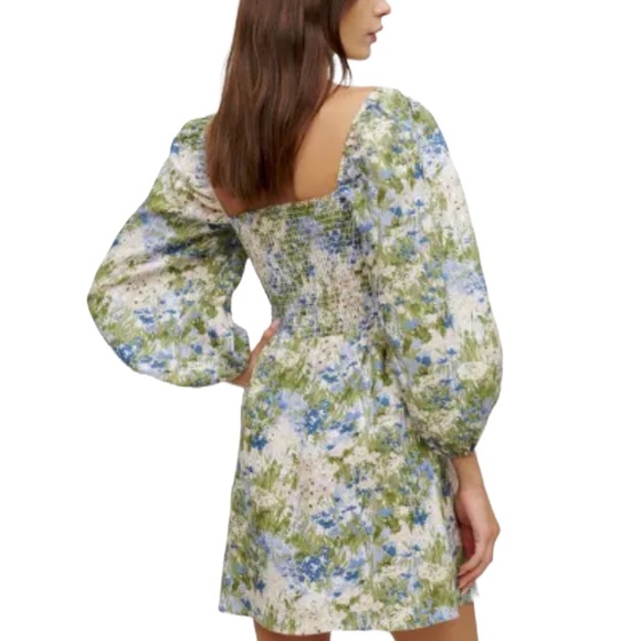 NWT Reformation Greyson Hillside Linen Dress - Picture 3 of 4